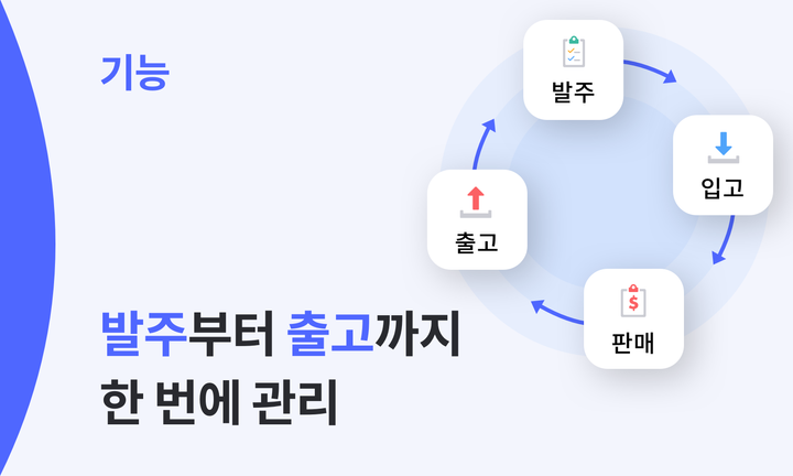 발주 > 입고 > 판매 > 출고까지 한 번에 관리할 수 있는 박스히어로